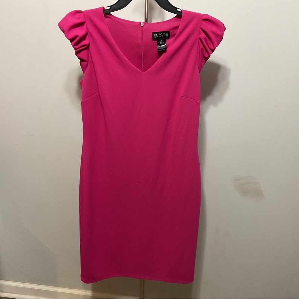 Enfocus Studio Pink Midi Dress Size 8